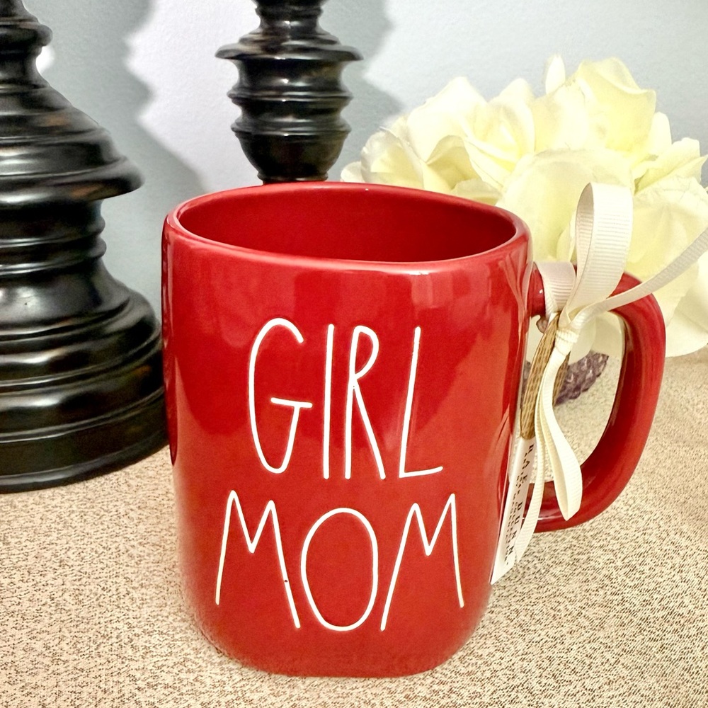 NWT Rae Dunn GIRL MOM Ceramic Mug